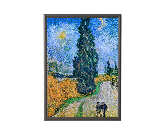 Road with Cypress and Star by Vincent van Gogh (1890) - Get Instant Art