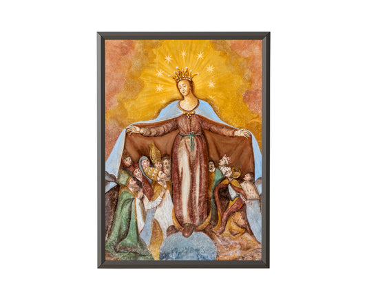 Fresco of Virgin of Mercy on the northern wall of the subsidiary church Saint Anna in Saager - Get Instant Art