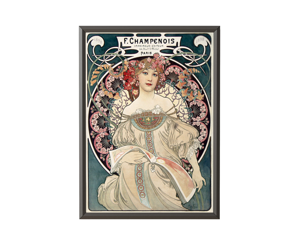 F. Champenois Imprimeur-Éditeur by Alphonse Mucha - Get Instant Art