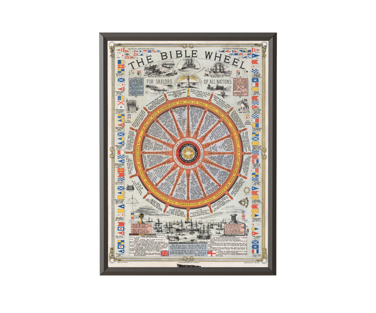 The Bible Wheel for Sailors of All Nations by W. C. Mills (1881) - Get Instant Art