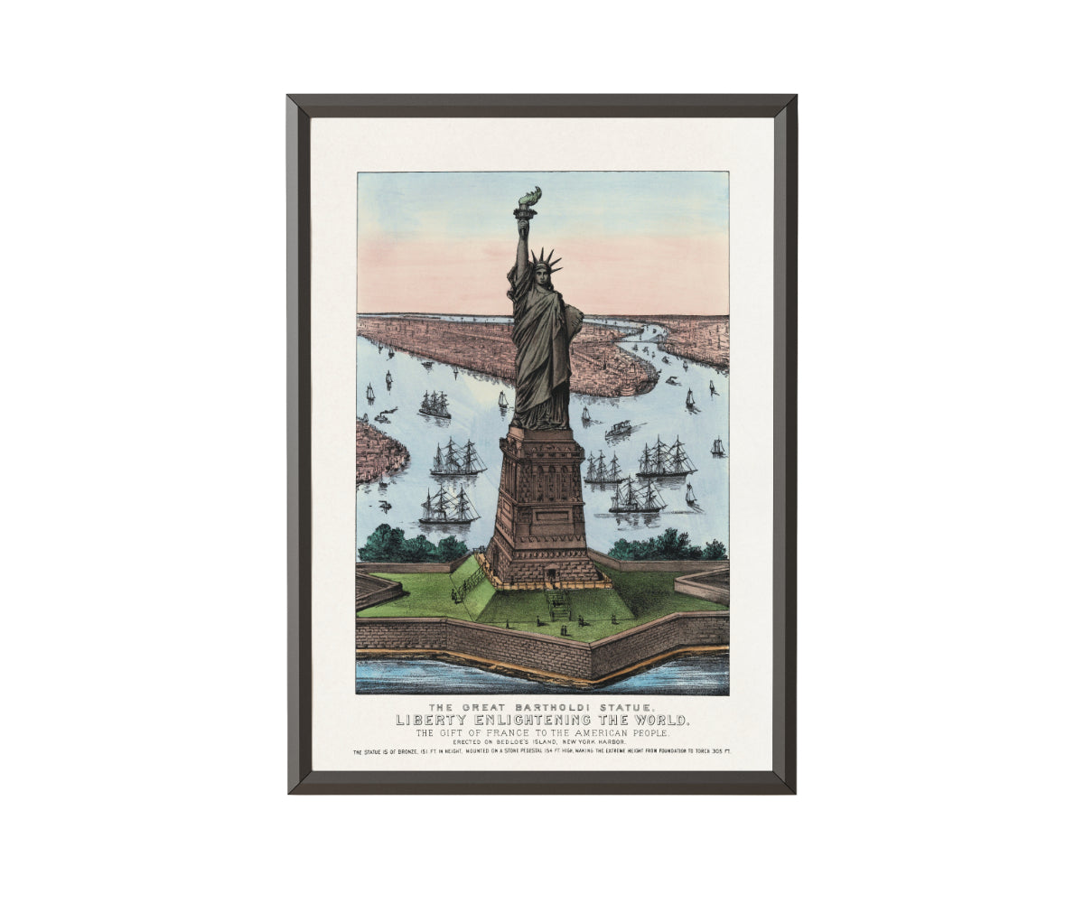 The Great Bartholdi Statue Liberty Enlightening the World (1885) - Get Instant Art