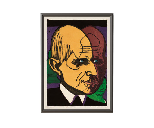 Head of Dr. Bauer by Ernst Ludwig Kirchner - Get Instant Art