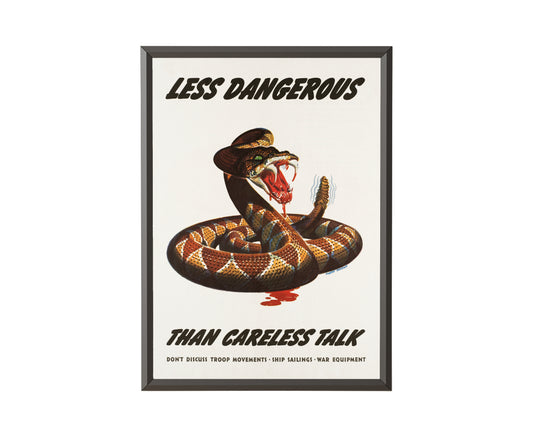 Less dangerous than careless talk by Albert Dorne (1944) - Get Instant Art